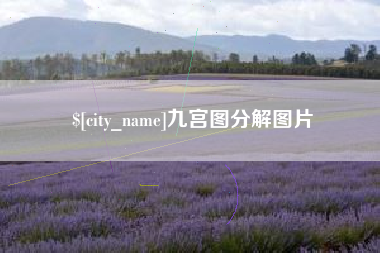 荣成九宫图分解图片