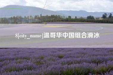 荣成温哥华中国组合滑冰