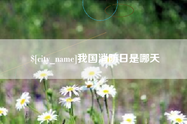 荣成我国消防日是哪天