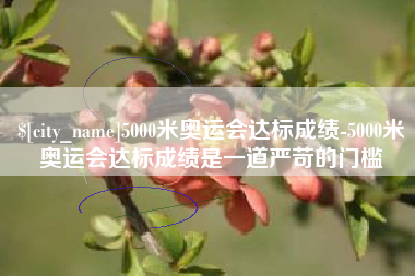 荣成5000米奥运会达标成绩-5000米奥运会达标成绩是一道严苛的门槛