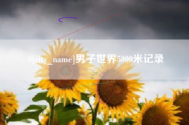 荣成男子世界5000米记录