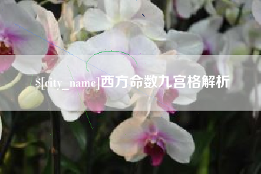 荣成西方命数九宫格解析