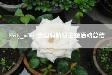 荣成全国消防日主题活动总结