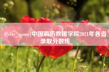 荣成中国消防救援学院2021年各省录取分数线