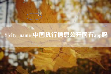 荣成中国执行信息公开网有app吗