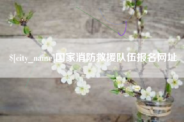 荣成国家消防救援队伍报名网址