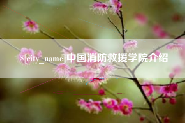 荣成中国消防救援学院介绍