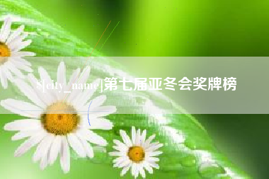 荣成第七届亚冬会奖牌榜