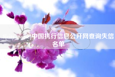 荣成中国执行信息公开网查询失信名单