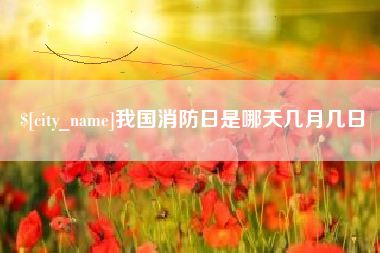 荣成我国消防日是哪天几月几日