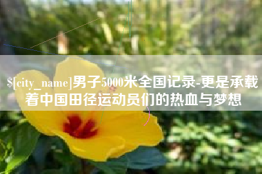 荣成男子5000米全国记录-更是承载着中国田径运动员们的热血与梦想