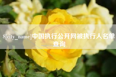 荣成中国执行公开网被执行人名单查询