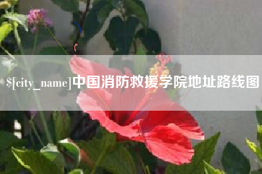 荣成中国消防救援学院地址路线图