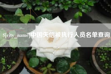荣成中国失信被执行人员名单查询