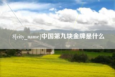 荣成中国第九块金牌是什么