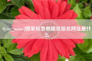 荣成国家应急救援员报名网址是什么