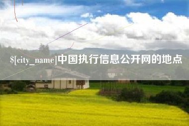 荣成中国执行信息公开网的地点