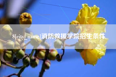 荣成消防救援学院招生条件
