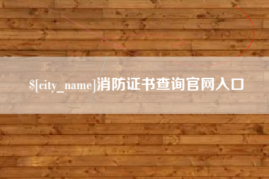 荣成消防证书查询官网入口