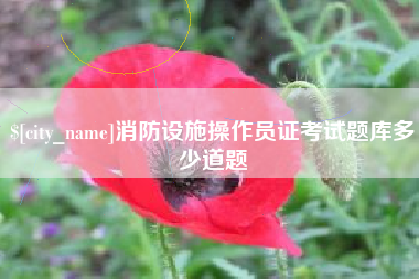 荣成消防设施操作员证考试题库多少道题